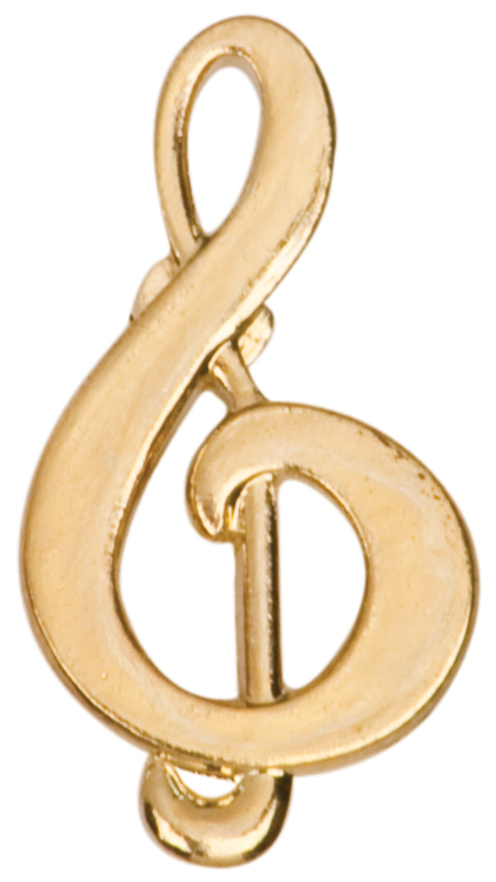 Music G Treble Clef Chenille Sport Pin