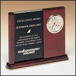 Rosewood Piano Finish Desk Clock
