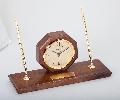 Rosewood Finish Book Clock
