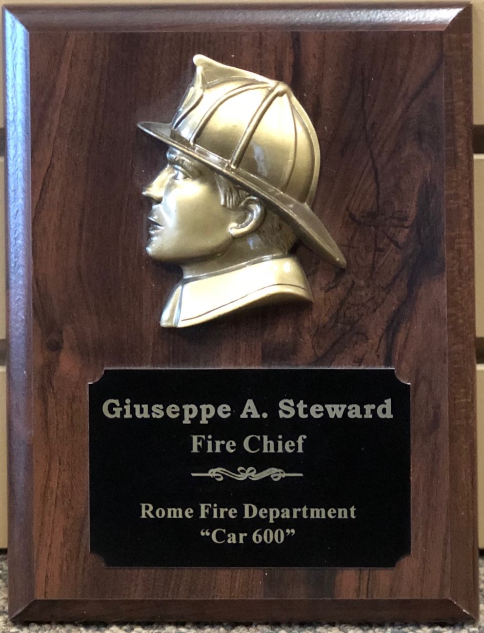 Fire Department//Fireman Award Plaque 4x6 Trophy FREE engraving
