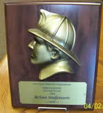 Plaque with Resin Fire Head