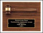 Walnut Gavel Plaque