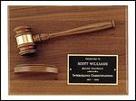 Walnut Gavel Plaque