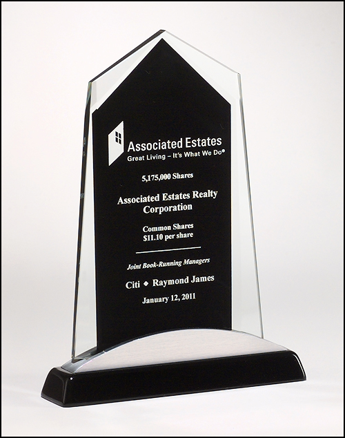G2412 Engravable Apex Series Glass Award