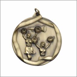 MS605 Engravable Cheerleading Medallion