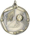 MS603 Engravable Basketball Medallion