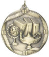 MS612 Engravable Lamp of Knowledge Medallion