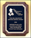 Rosewood Stained Piano Finish Plaque