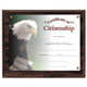 Cherry Finish Certificate Plaque