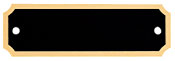 Black/Gold Brass Plate ZX1395BK