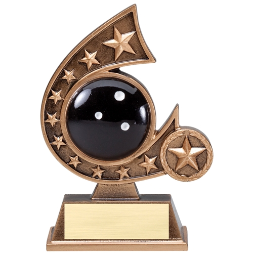 RCS104 Bowling Comet Resin Trophy
