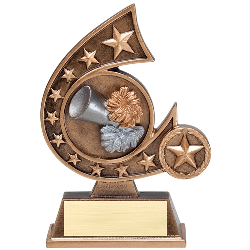 RCS105 Cheerleading Comet Resin Trophy