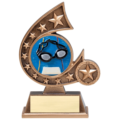 RCS114 Swimmingl Comet Resin Trophy