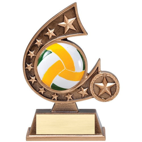 RCS117 Volleyball Comet Resin Trophy