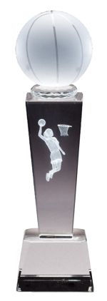 Female Basketball Crystal Trophy