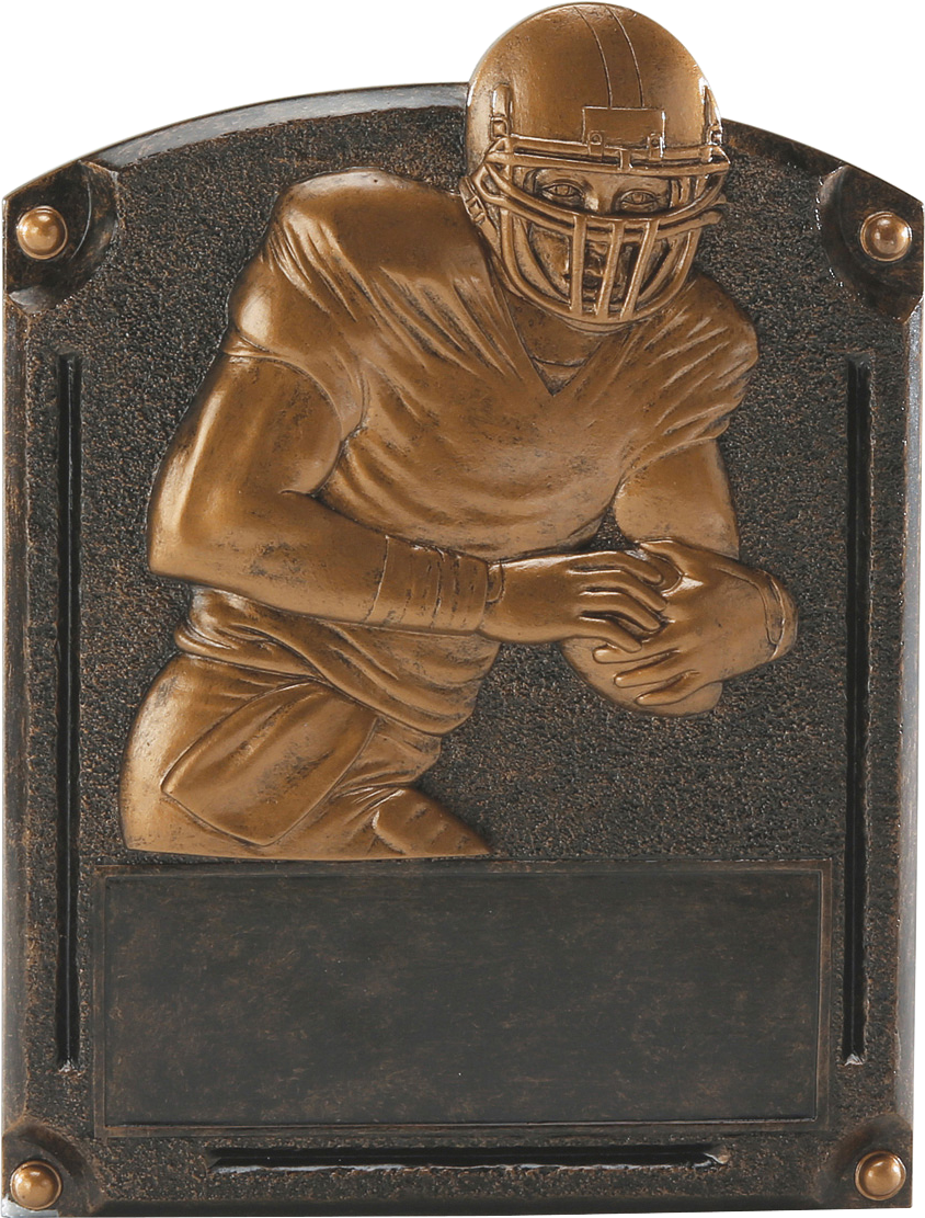 Engravable Personalized Football Legends Resin Trophy