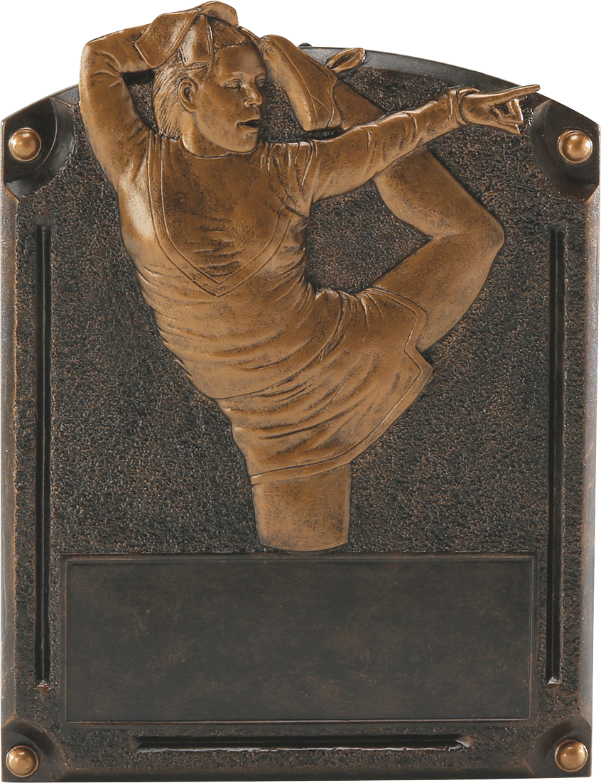 Engravable Personalized Cheerleading Legends Resin Trophy