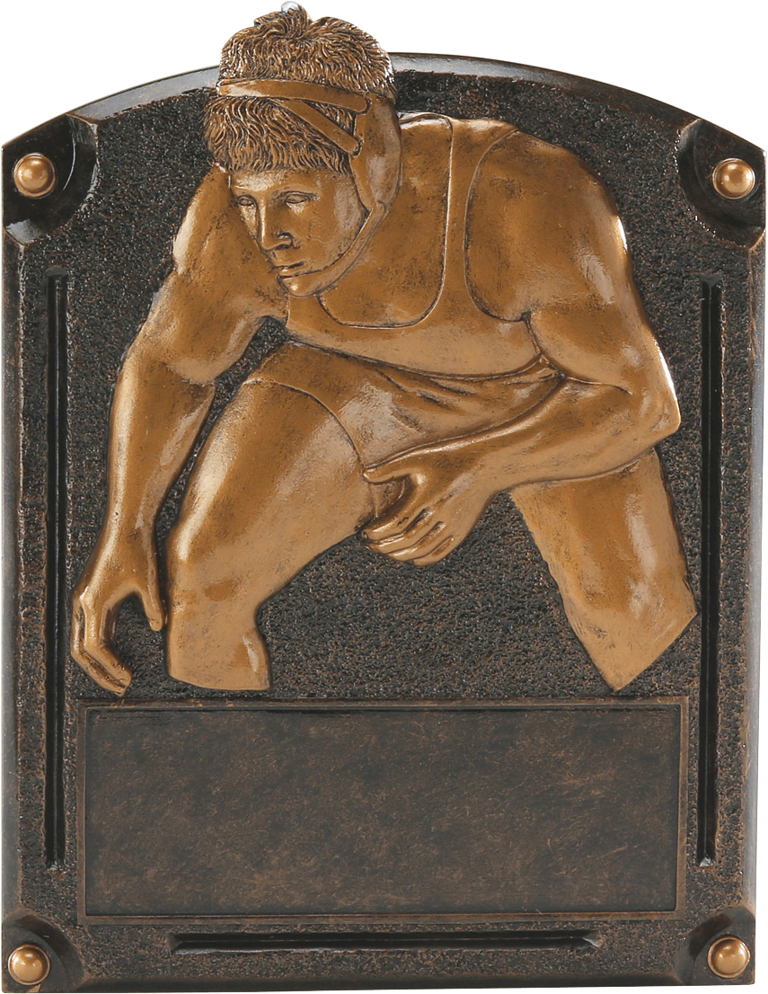 Engravable Personalized Wrestling Legends Resin Trophy