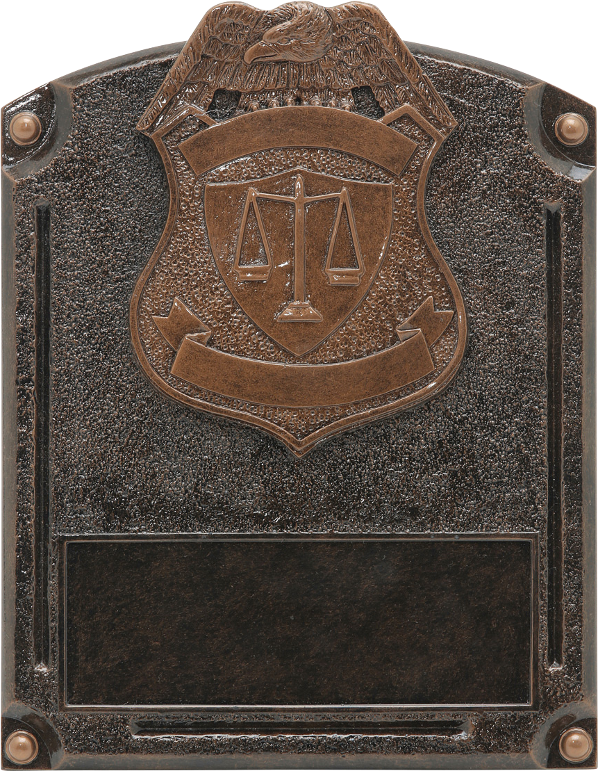Engravable Personalized Police Law Enforcement Legends Resin Trophy