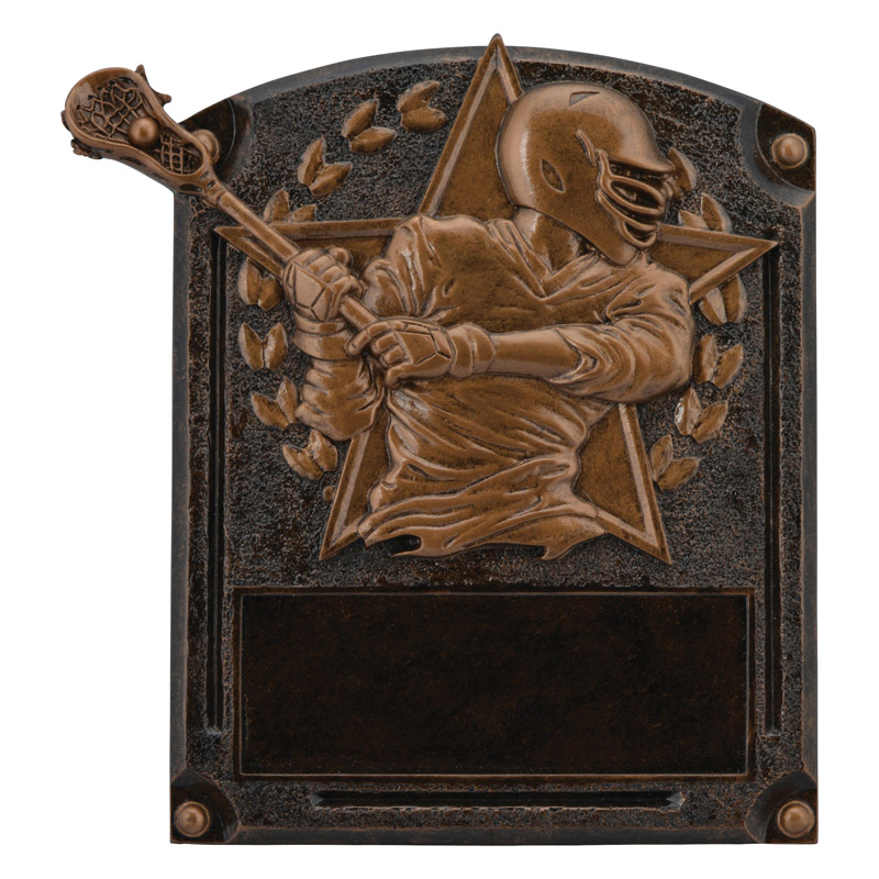 Engravable Personalized Male Lacrosse Legends Resin Trophy