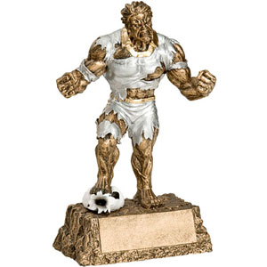 Personalized Soccer Monster Resin Trophy