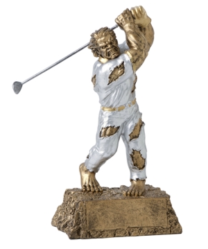 Personalized Golf Monster Resin Trophy