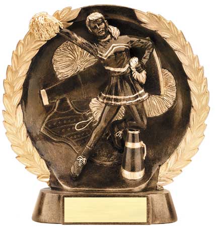 Cheerleading Plate Resin Trophy