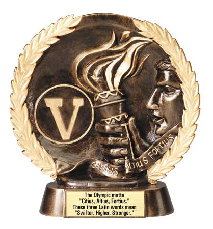 Victory Plate Resin Trophy