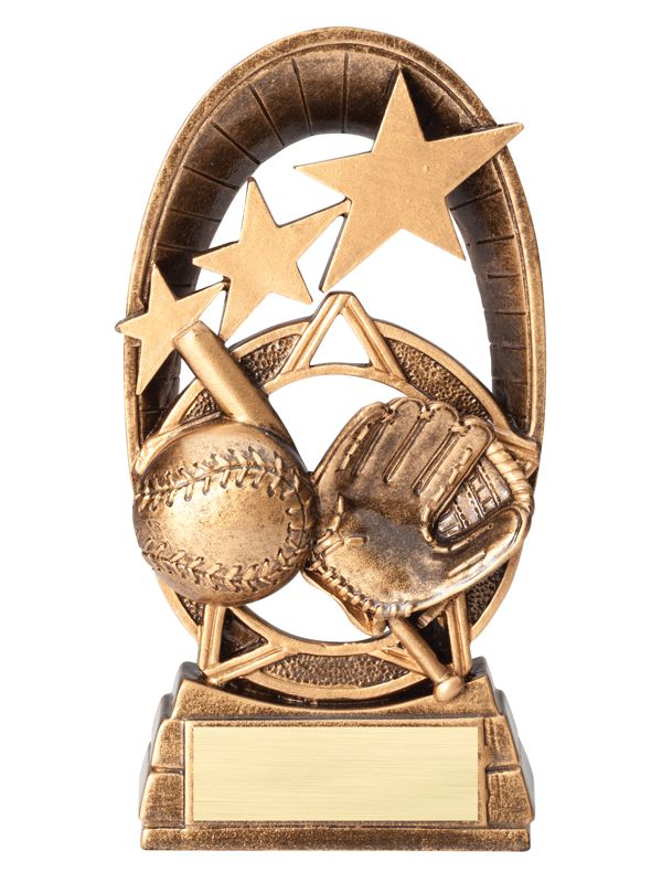 Personalized Radiant Stars Baseball Trophy