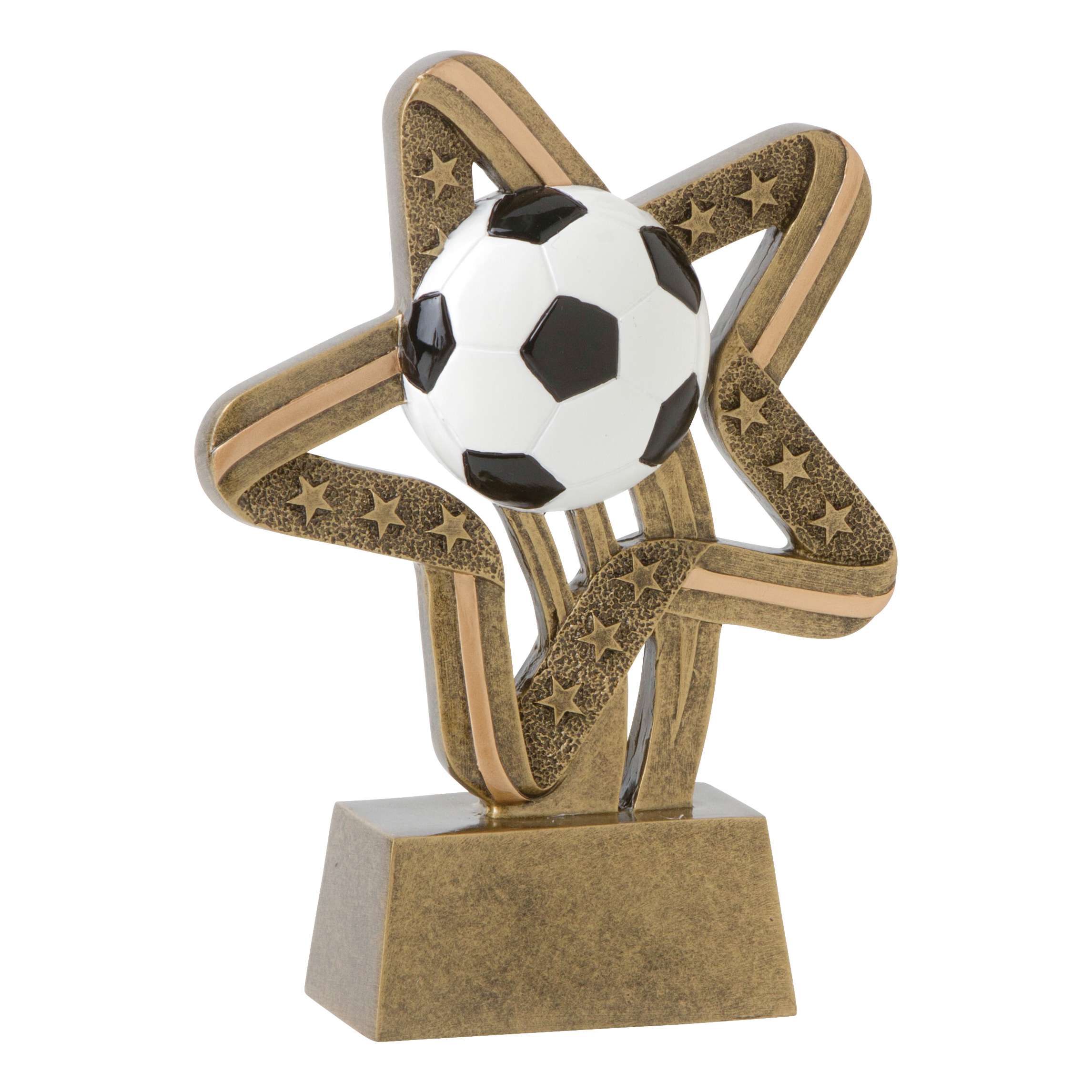 Personalized Stars and Stripes Soccer Resin Trophy