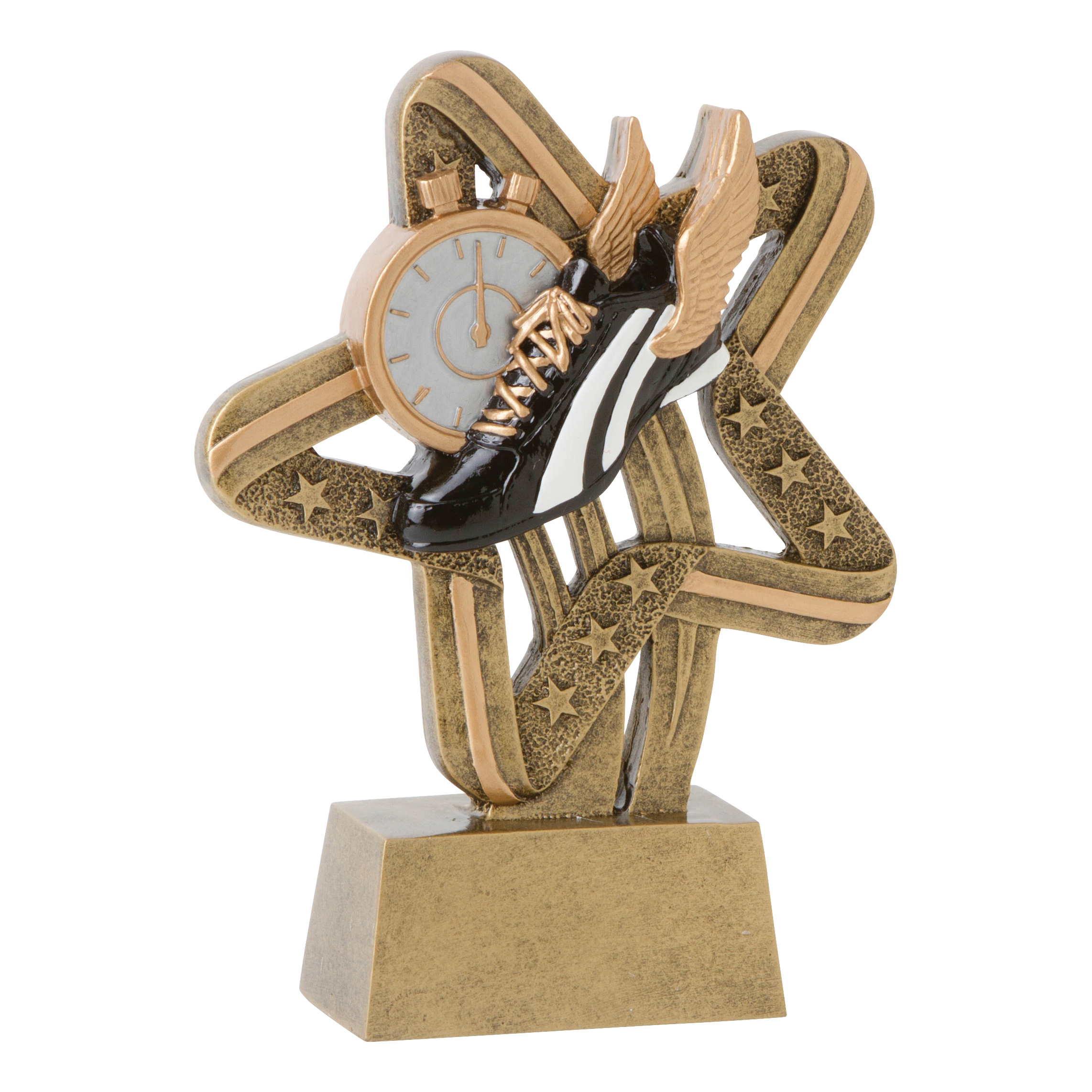 Personalized Stars and Stripes Track Resin Trophy