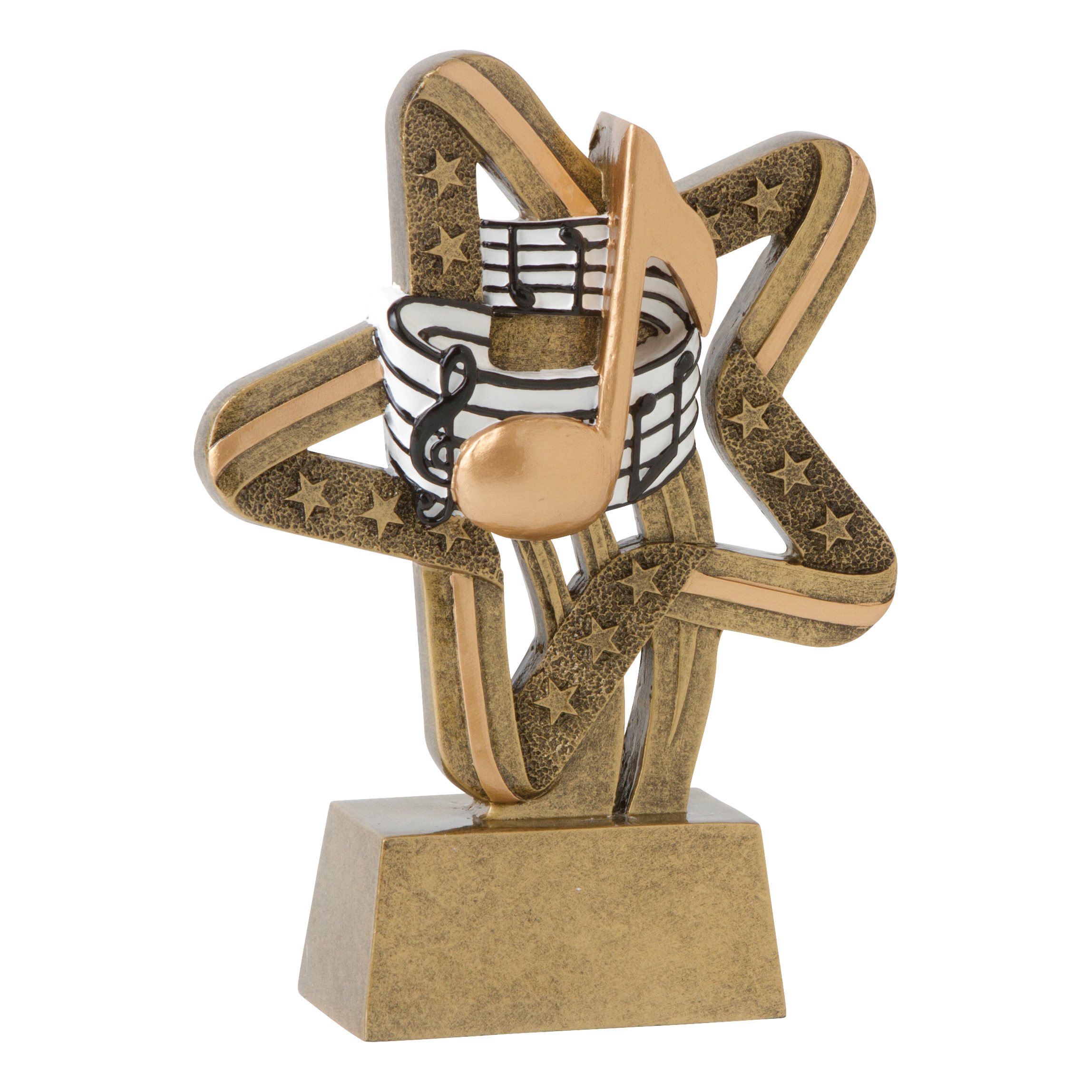 Personalized Stars and Stripes Music Resin Trophy