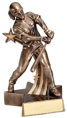 Personalized Softball Superstar Resin Trophy