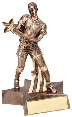 TENNIS MALE Speedy Shipping 6.5" Superstar Resin Trophy Engraved Free 