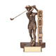 Female Golf Superstar Resin Trophy